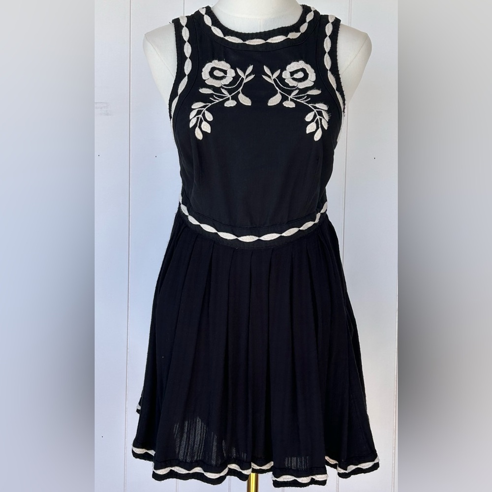Free People Women’s Birds of a Feather Fit & Flare Mini Dress Size 2